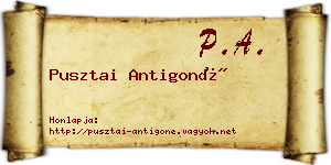 Pusztai Antigoné névjegykártya
